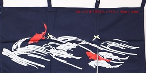 Show details for ML12 "Three Fish" Decorative Curtain Picture of ML12 "Three Fish" Decorative Curtain
