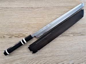 图片 赤澤白鋼 本霞先丸引 免費升級極上黑檀木刀鞘（價值$138）+3白卷刀柄