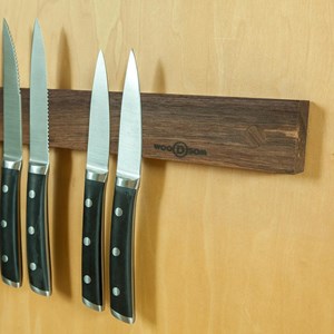 Picture of wooDsom Powerful Magnetic Knife Strip, Holder Made in USA (Walnut, 16 inches)
