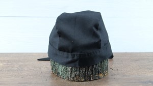 图片 mz4 黑色伸縮/綁帶帽子