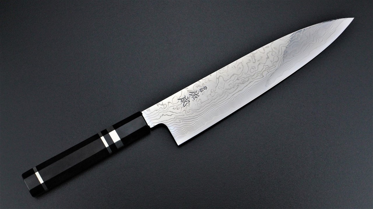 Yanagi Knife 柳葉刀鋪. 佑成R2 粉末鋼積層和牛刀(三白銅柄)