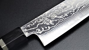 图片 佑成 ZDP-189 粉末鋼 積層 切付牛刀 (三白銅柄)