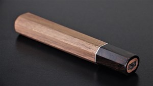 Picture of for Yanagi Black walnut Wood One Nickel Silver Ring With ebony Bolster