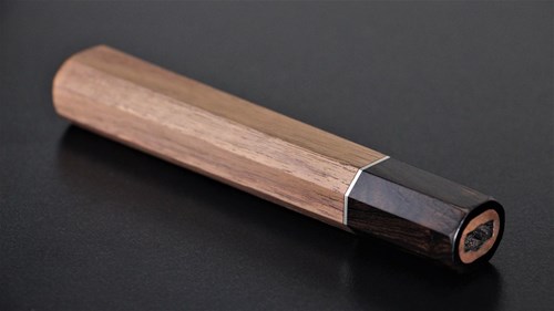 Picture of for Sakimuru Black walnut Wood One Nickel Silver Ring With ebony Bolster