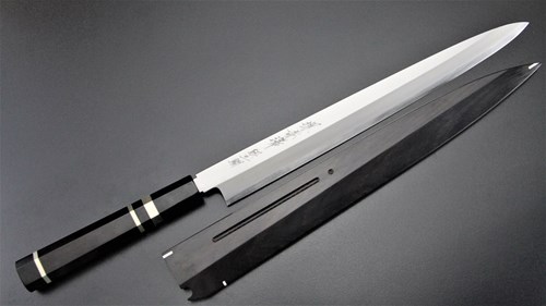 Picture of Akazawa Ginsan-Ko Hongasumi Yanagi with Ebony saya 
