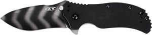 Picture of Zero Tolerance 0350TS; Folding Pocket Knife; 3.25 in. S30V Stainless Steel Blade with Tiger-Stripe Tungsten DLC Coating, G-10 Handle, SpeedSafe Assisted Opening and Quad-Mount Pocketclip; 6.2 OZ